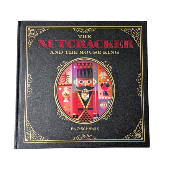 The Nutcracker And The Mouse King F A O Schwarz Black Hardcover Leather Book - Picture 1 of 13